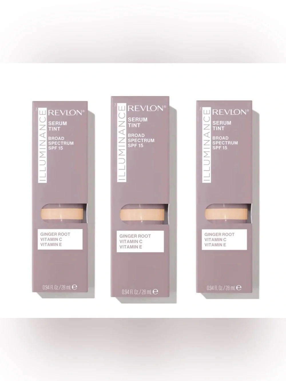 Revlon Illuminance Tinted Serum ,SPF 15 113 Ivory Beige Set of 3